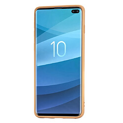 Wewoo Coque Souple Étui de protection en TPU pour Galaxy S10 + Jaune