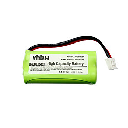 Vhbw Batterie Ni-MH 800mAh (2,4 V) pour Plantronics 7704901, Plantronics 77049-01 et Plantronics Calisto Pro.