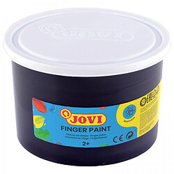 Jovi Finger Paint Peinture au doigt en pot de 500 ml - Ingrédients naturels - Couleurs miscibles - Texture gélatineuse - Lavable - Sans gluten - Non toxique - Couleur bleue