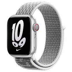 Nike Sport Loop bracelet pour l'Apple Watch Series 1-9 / SE - 38/40/41 mm / Series 10 - 42 mm - Summit White / Black