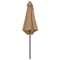 Acheter ComfortXL Parasol D'extérieur Et Mât En Aluminium 270x246 Cm Taupe