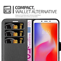 Acheter Cadorabo Coque Xiaomi RedMi 6A Etui en Noir