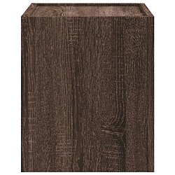 Acheter vidaXL Table de chevet murale chêne marron 45x30x35 cm