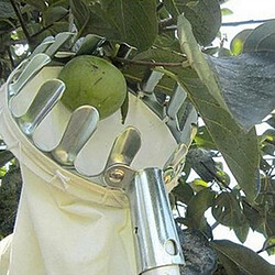 Acheter Panier De Récolte De Tête De Cueilleur De Fruits Sac élastique Outils De Cueillette De Fruits Dia 14cm