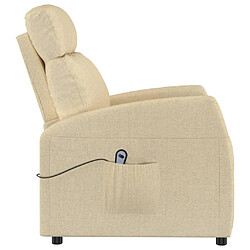 Acheter vidaXL Fauteuil Crème Tissu