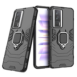 Htdmobiles Coque pour Xiaomi Poco F5 Pro 5G / Redmi K60 / K60 Pro - housse etui rigide anti choc + film ecran - NOIR