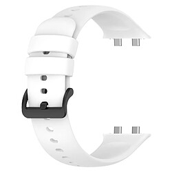 Avizar Bracelet pour Oppo Watch 3 Pro Silicone Soft-Touch Sange à Trous blanc