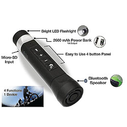 Universal YYH-BICYLY PORTABLE BLUETOOTH EN DOINDER LES ENSEIGNES EXTÉRIEURS PUILLE BLUETOOTH EN DOINDER LED (NOIR) pas cher