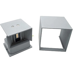 Acheter Extérieur IP65 LED 12W cube applique double faisceau éclairage mur façade jardin hôtel 230V GRIS COULEUR 3000K