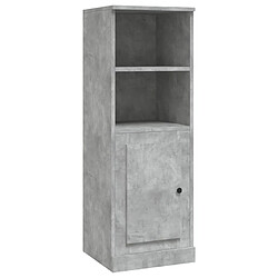 vidaXL Buffet haut gris béton 36x35,5x103,5 cm bois d'ingénierie