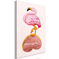 Artgeist Tableau - Flamingo in Love (1 Part) Vertical [40x60]