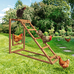 Idmarket MARKET Aire de jeux bois poules avec balançoire