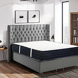 Visiodirect Matelas réversible NORA, Queen Size, 160x200 cm, en mousse mémoire de forme haute adaptabilité et ergonomique pas cher