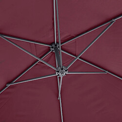 Acheter Hesperide Parasol déporté rond Janeiro - Diam. 300 cm - Bordeaux