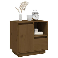 Acheter Maison Chic Table de chevet, Table de Nuit, Meuble de rangement Marron miel 50x34x50 cm Bois de pin massif