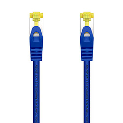 Aisens Câble Réseau Patch Cord RJ45 LSZH Cat.7 600 MHz S/FTP PIMF AWG26 - 25cm - Couleur Bleu