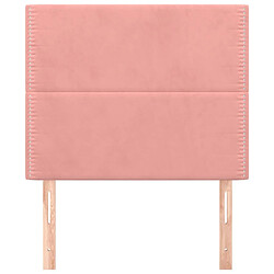 Avis Maison Chic Lot de 2 Têtes de lit design pour chambre - Décoration de lit Rose 90x5x78/88 cm Velours -MN97556