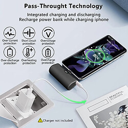 SANAG Mini Batterie Externe 5000Mah Usb C Power Bank Charge Rapide 15W Ultra-Compact Power Bank Petit Chargeur Portable pas cher