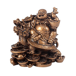 Rire Bouddha Résine Ornement Microlandschaft Résine Décoration Cadeau Bronze