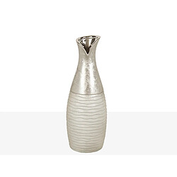 Vase Romimex Argenté Céramique 13 x 34 x 13 cm