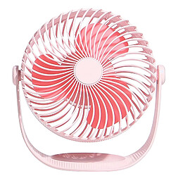 JJBRDZ - Mini Ventilateur Froid De Chargement Usb Réglage De L'Angle 360 Petit Ventilateur Électrique Ventilateur De Bureau Silencieux Portable Rose