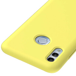 Wewoo Coque Étui de protection en silicone couleur unie Dropproof pour HuHonor 10 Lite (Jaune)