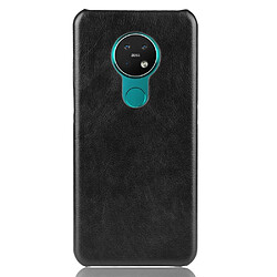 Wewoo Coque Rigide Pour Nokia 7.2 / 6.2 antichoc Litchi PC + Etui PU Noir