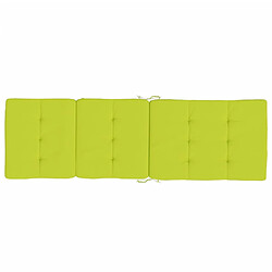 Acheter vidaXL Coussins de chaise longue lot de 2 vert vif tissu oxford