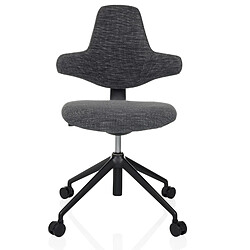 Chaise de bureau / siège-selle de cheval PALIANO gris hjh OFFICE