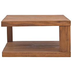 Avis ComfortXL Table Basse 65x65x33 Cm Bois De Teck Solide