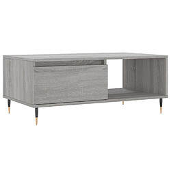 vidaXL Table basse Sonoma gris 90x50x36,5 cm Bois d'ingénierie