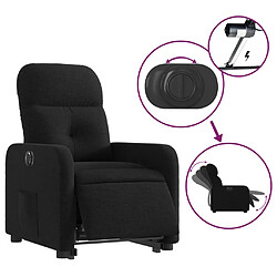 Acheter vidaXL Fauteuil inclinable électrique noir tissu