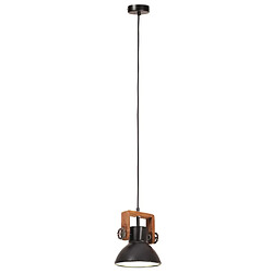 Acheter vidaXL Lampe suspendue industrielle 25 W Noir Rond 19 cm E27