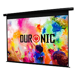 Duronic EPS60 /43 Ecran de Projection Electrique – 60 Pouces ou 122 x 91 cm – 4:3 – Ecran Repliable – Fixation Murale ou au Plafond – Pour Home Cinema, Salle de Conférence ou Salle de Classe