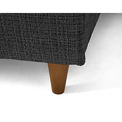 Lisa Design Anna - canapé d'angle gauche 5 places convertible en velours texturé pas cher