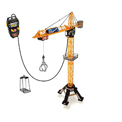 Dickie Toys Grue géante filoguidée 120cm jaune - Univers miniatures - Travaux publics - DICKIE