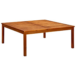 vidaXL Table basse de jardin 110x110x45 cm Bois solide d'acacia 