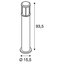 Avis Borne extérieure SLV OTOS GLAS, anthracite, E27, 15W max, IP43