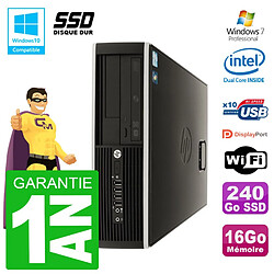 PC HP Compaq 8100 SFF G6950 RAM 16Go SSD 240Go Graveur DVD Wifi W7 - Occasion