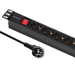 Power strip for RACK 1U 16A, PDU, 8xSCHUKO, 2m