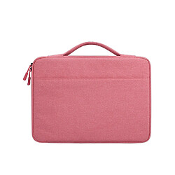 Wewoo Sacoche Oxford Cloth Sac à main pour ordinateur portable étanche de 15,4 poucesavec sangle de coffre à bagages rose