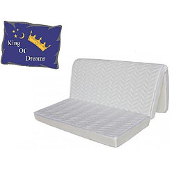 King Of Dreams Matelas BZ 15cm 140x200 Latex Naturel 80 Kg/m3 + Poli Lattex Indéformable Ferme + Protège Matelas + Oreiller à Mémoire OFFERTS