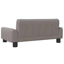 Acheter vidaXL Canapé pour enfants taupe 70x45x30 cm tissu