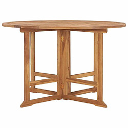 Acheter Maison Chic Mobilier à dîner pliable 5 pcs,Table et chaises d'extérieur Bois solide de teck -GKD852318