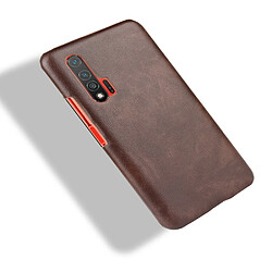 Acheter Wewoo Coque Pour Huawei Nova 6 5G Shockproof Litchi Texture PC + PU Case Brown