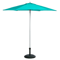 Hesperide Parasol droit rond Anzio - Diam. 230 cm - Bleu émeraude