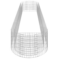 Acheter vidaXL Lit surélevé à gabion Fer galvanisé 500x100x50 cm