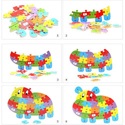 Avis Universal 1 lettre anglaise Animaux Puzzle Cartoon Enfants Anglais Cognition Initiation Puzzle Jouet