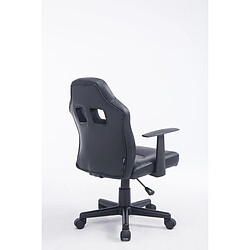 Avis Decoshop26 Fauteuil chaise de bureau pour enfant en synthétique noir hauteur réglable BUR10183