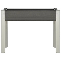 Maison Chic Jardinière,Lit surélevé de jardin - Bac à fleurs - pot de fleur 100x40x75 cm WPC Gris -GKD74149